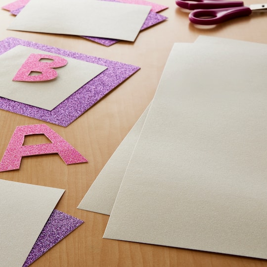 24 Pack: White Glitter Paper by Recollections™, 12" x 12"